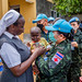 Thai peacekeepers brighten the day of boys and girls at the St. Clare House for Children