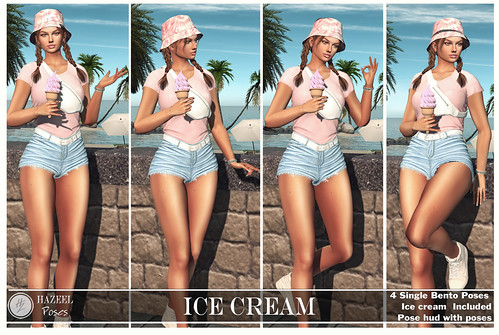 .::Hazeel::. Ice cream ~Bento Pose pack