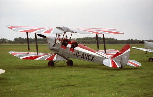 Tiger Moth G-ANCX at West Malling 1991
