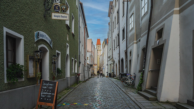 Beautiful street in the old town