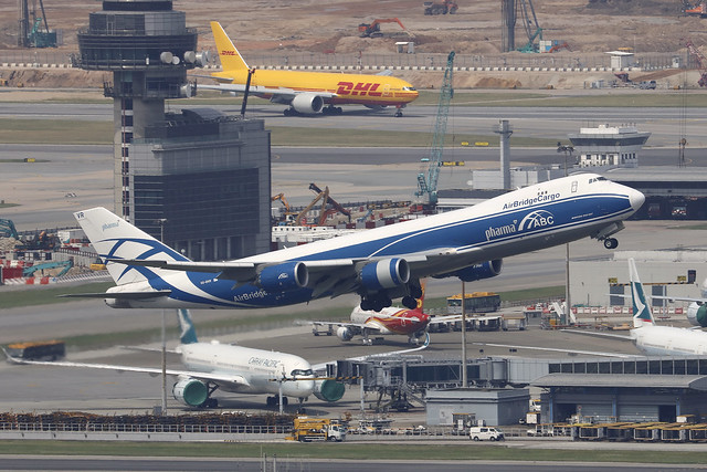 VQ-BVR, Boeing 747-8F, AirBridge Cargo, Hong Kong
