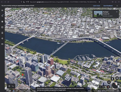 Portland on Google Earth