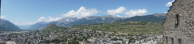 Sion (Panorama depuis la colline de Valère)