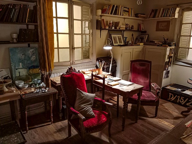 reconstruction of the Maisons-Laffitte room in which Józef Czapski lived