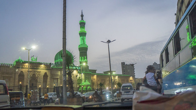 Cairo's El-Sayeda Zeinab Mosque from the Car