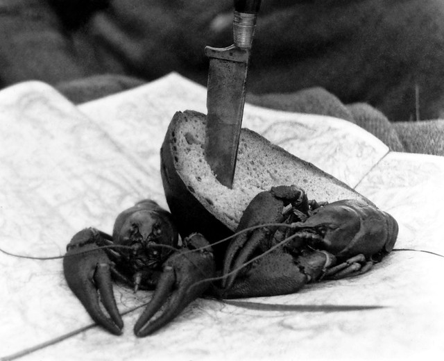 European Lobster supper in Germany circa WW2