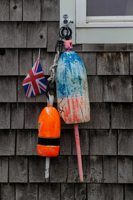 God save the Queen lobster buoys