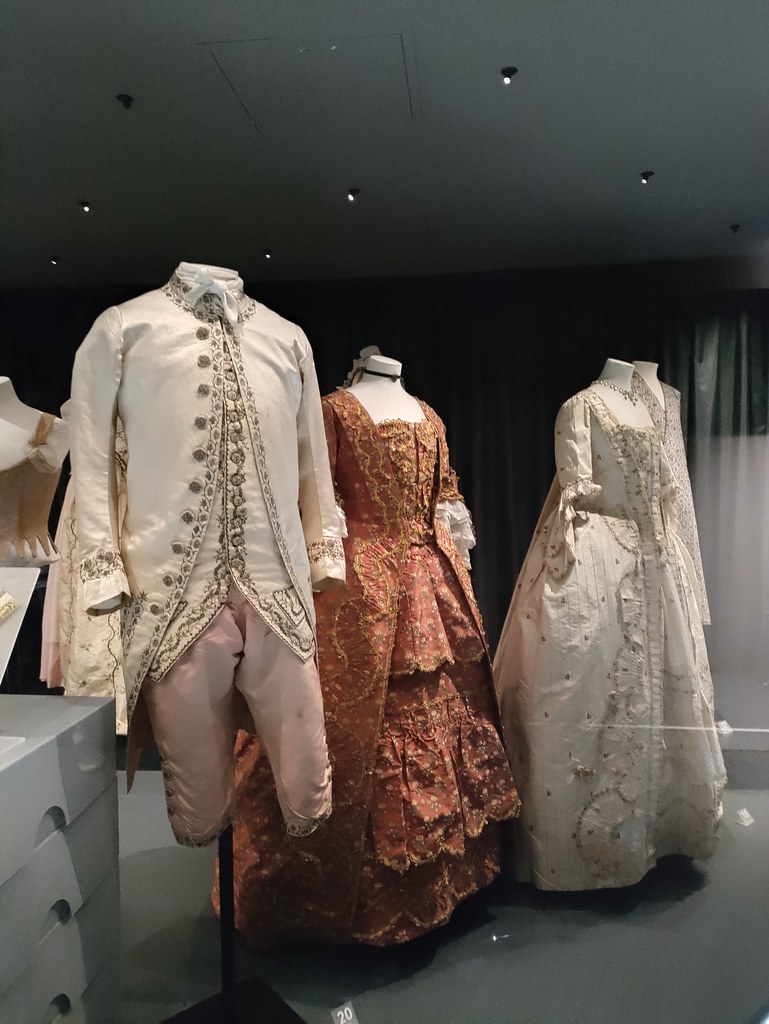 Costumes on display in Bath's Fashion Museum
