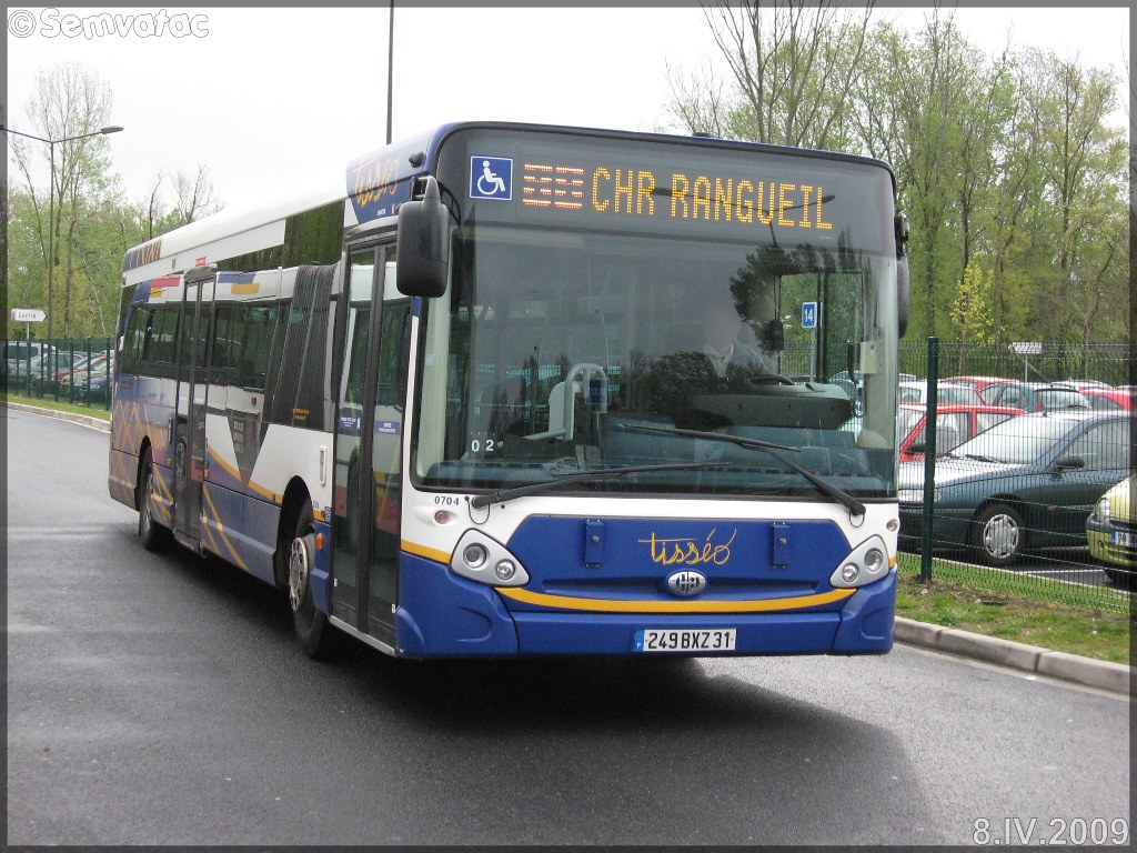 Heuliez Bus GX 327 – Tisséo – Réseau Urbain / Tisséo n°0704