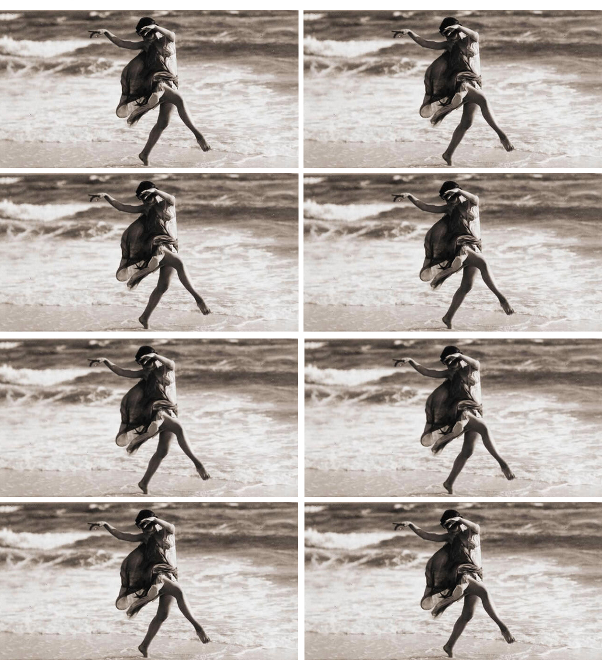 Arnold Genthe :: Anna Duncan danse sur la plage à Long Beach, 1917. | Alamy