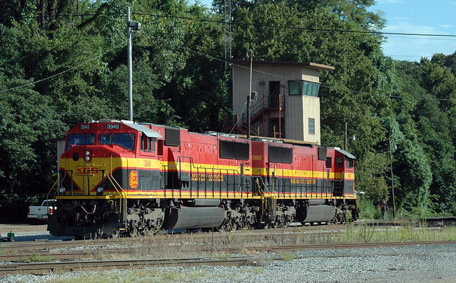 KCS SD70MAC 3949 at Vicksburg MS on 8-10-2013