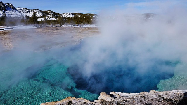 Blue Hot Springs Near Old Faithful