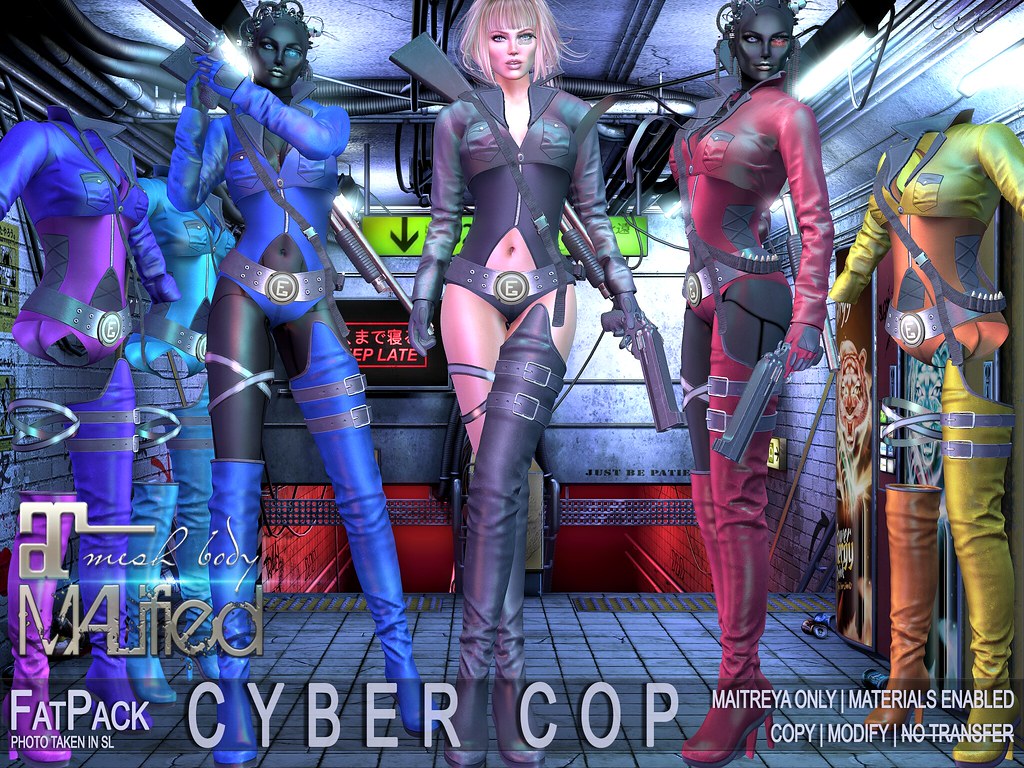 MALified – Cyber Cop Outfits – FatPack