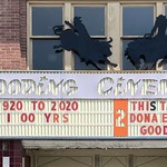 Gooding Cinema sign (detail) 