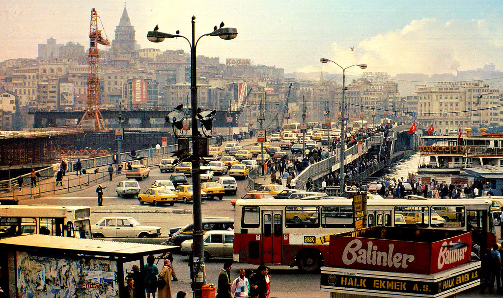 Türkei 1989 , Istanbul ,  (Galata-) Galaza-Brücke, ( in explore), 79940/20940