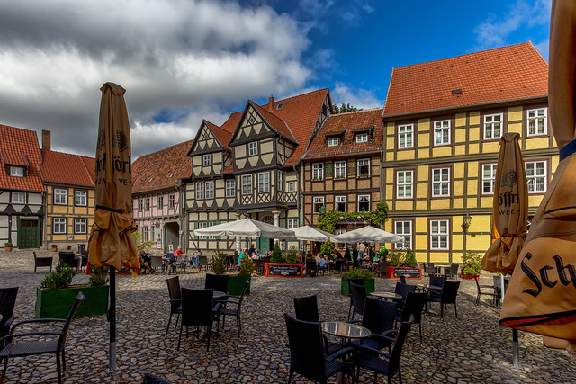 Half-Timbered houses in Quedlinburg / Germany