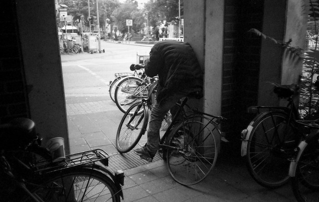 Sleeping on a scrap bike - I shot film