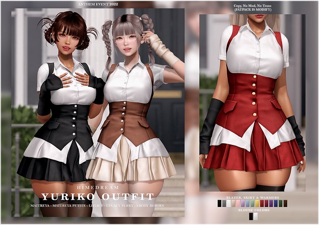 {HIME*DREAM} Yuriko Outfit @Anthem (GIVEAWAY) CLOSED