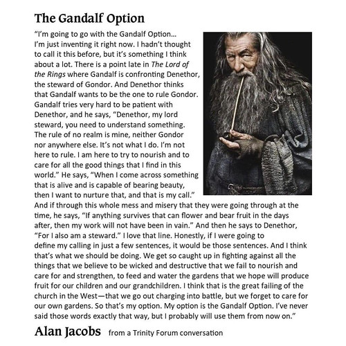 The Gandalf Option