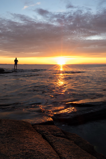Sunset, Ipswich Bay, Massachusetts  (10103-2x3)