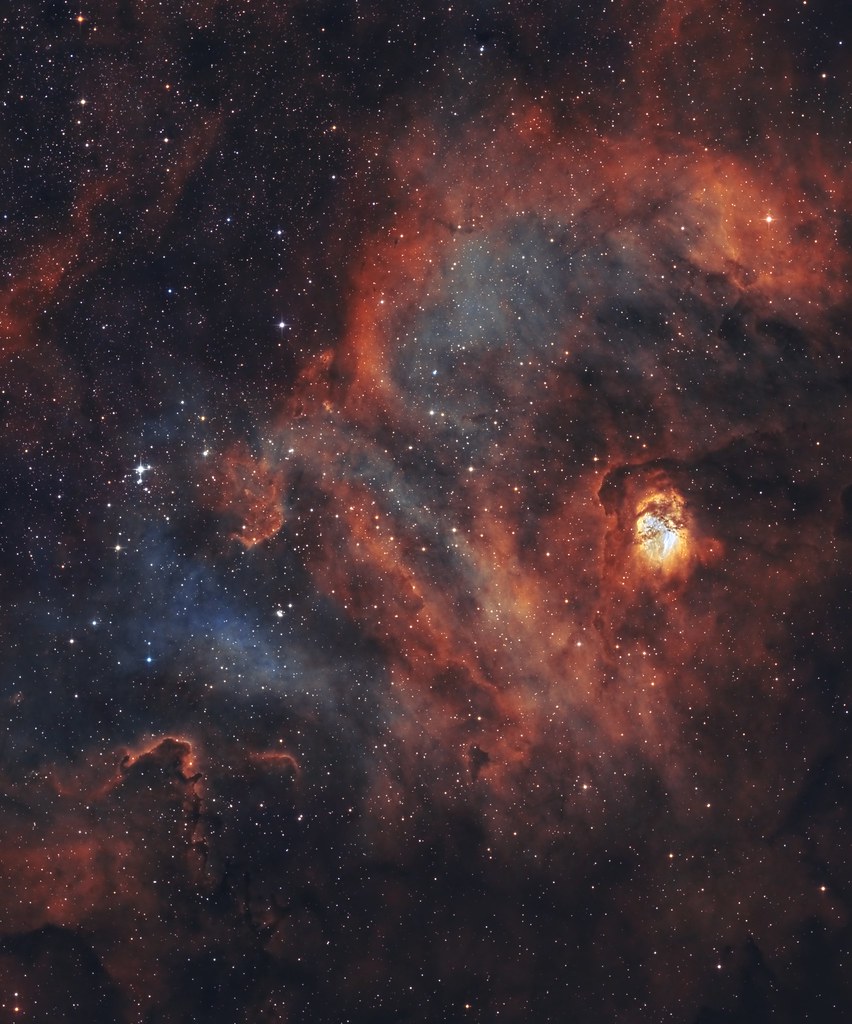 Lonely Ewok and Slimer Nebula (NGC 6604 and SH2-54) | Flickr