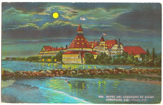 Hotel del Coronado by Night. And Ginger Rogers.