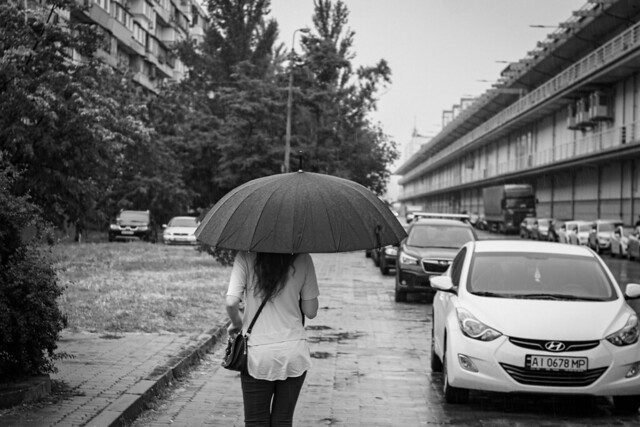 girl with umbrella