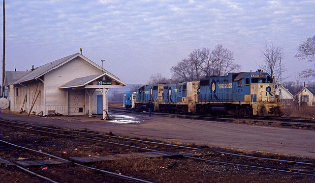 RI 4316 train 216, Bureau, ILL; March 15, 1980.