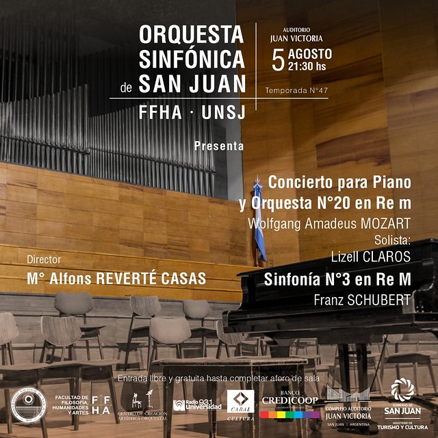 El Auditorio Juan Victoria recibe agosto con grandes conciertos
