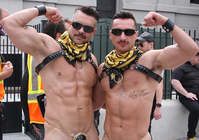 DOUBLE HOT MUSCLE STUDS ! ~ DORE ALLEY FAIR 2022 ! ~ photographed by ADDA DADA !  ( safe photo ) (50+ faves)