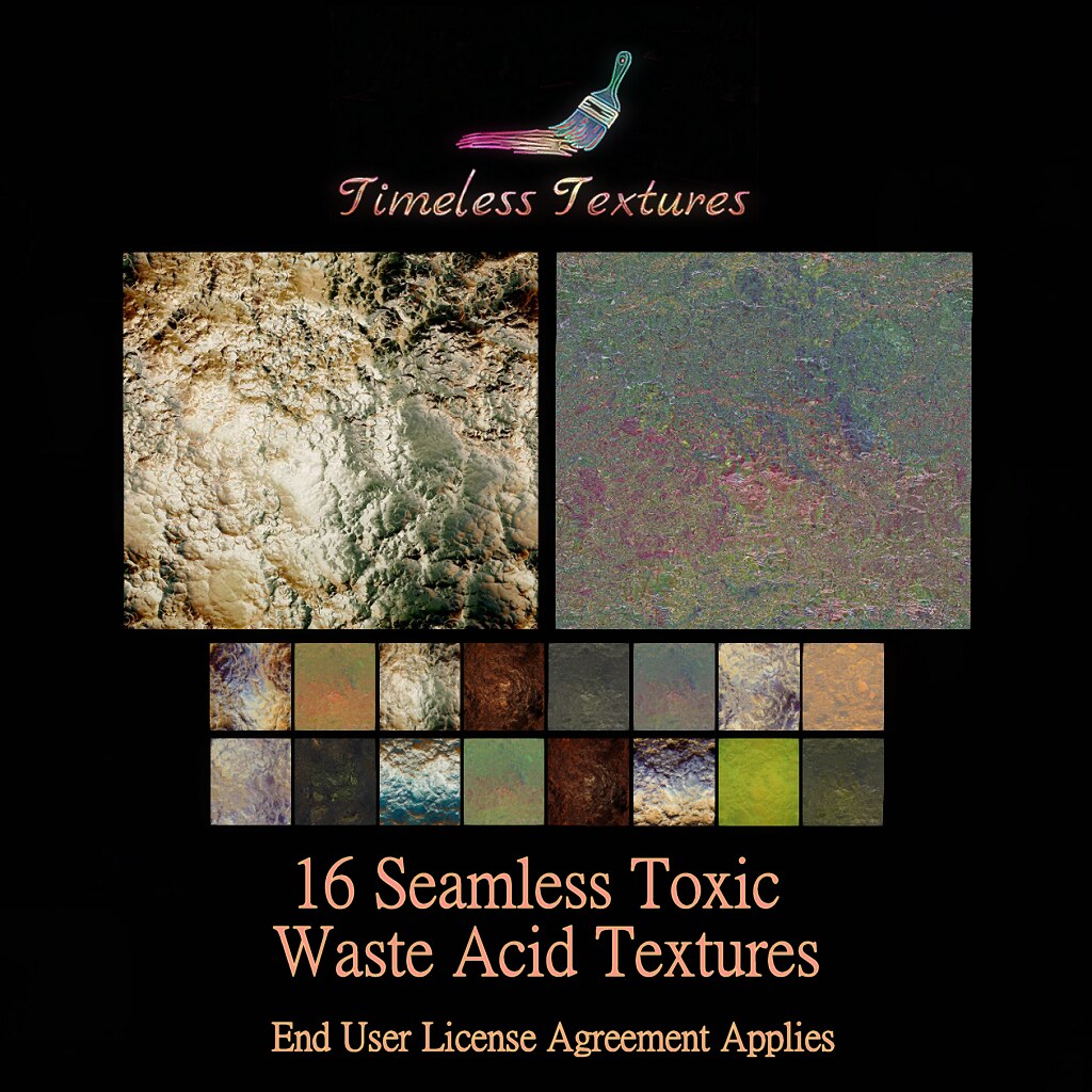 TT 16 Seamless Toxic Waste Acid Timeless Textures