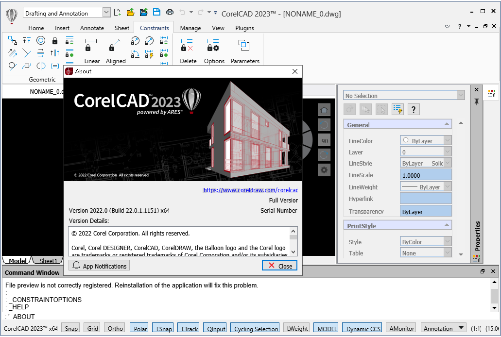Working with CorelCAD 2023 v2022.0 Build 22.0.1.1151 full