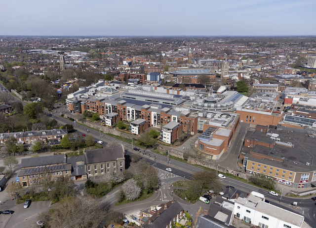 Norwich aerial image: Chantry Place shopping mall