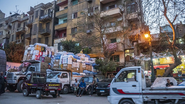 El-Sayida's shipping truck in Cairo
