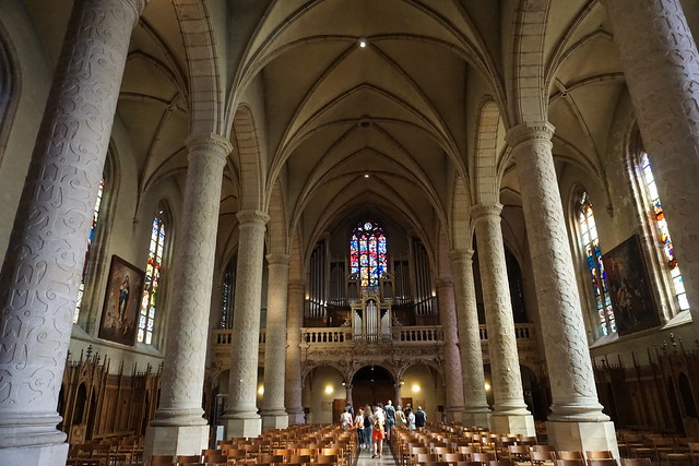 Cathédrale Notre-Dame, Luxembourg-Ville : Vue intérieure de la Nef