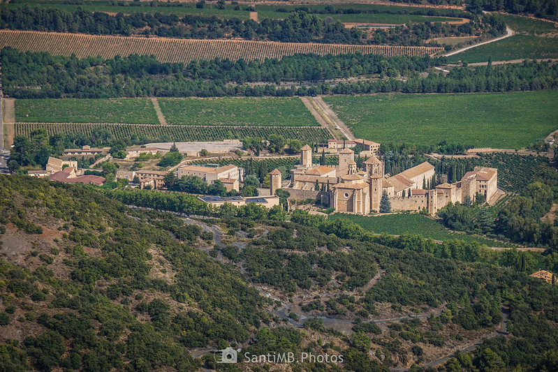 Monasterio de Poblet desde el Mirador de la Pena
