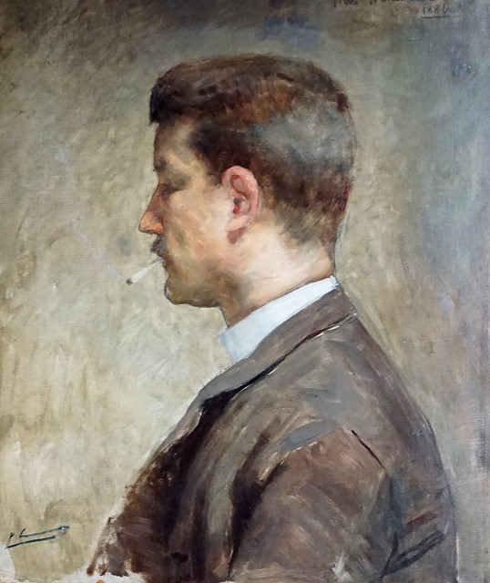 Pierre Waidmann, Autoportrait à la cigarette