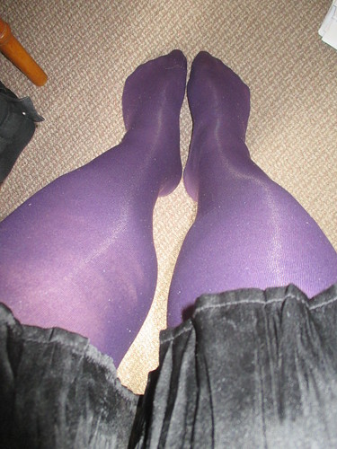Feet in purple stockings | Denise Beryl | Flickr
