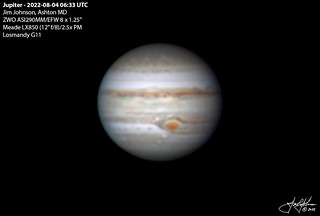 Jupiter 2022-08-04 06:33 UTC - Ten RGB Runs