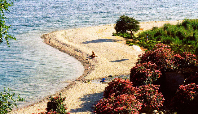 Türkei 1989, paradiesischer Strand , 79958/20958