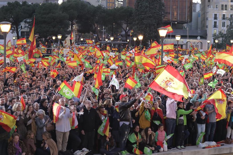 FOTOGRAFÍA. MADRID (PLAZA DE COLÓN), 26.04.2019. Mitin de cierre de campaña de (VOX) en Madrid. Ñ Pueblo (7)