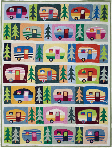 Margaret Holzmann who designed the colourful Safe at Home blanket in April 2020 during the pandemic has this new Camp Along Blanket!