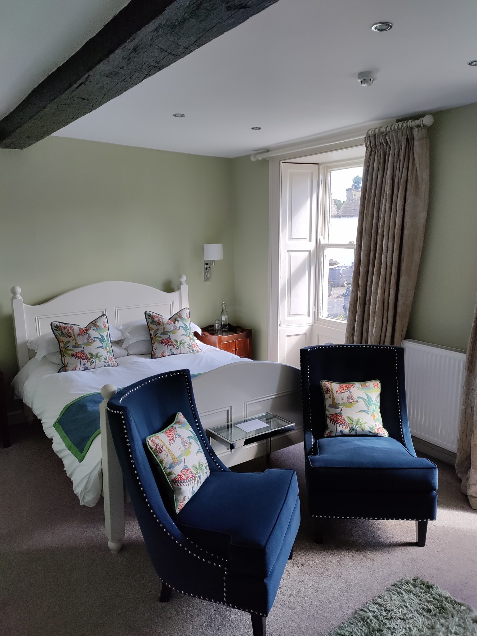 Superior double room at the Wensleydale Hotel, Middleham