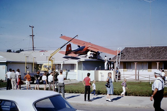 Found Photo - Plane Crash, San Jose, CA, 1964