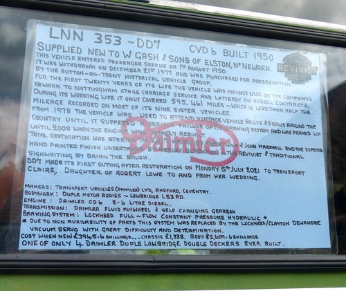 LNN 353 ‘W. Gash & Sons’, Elston, Newark. Daimler CVD6 / Duple lowbridge /4 on Dennis Basford’s railsroadsrunways.blogspot.co.uk’
