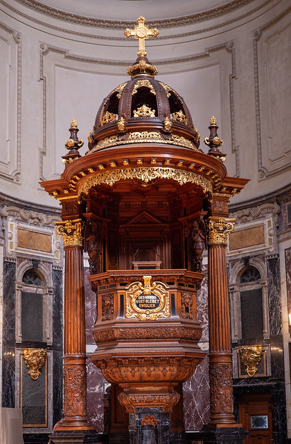 Pulpit of Berlin Cathedral /   Kanzel im Berliner Dom