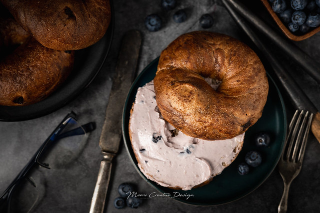 Bagel With Blueberry Cream Cheese-2
