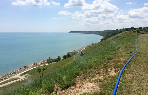 Temporary irrigation, Mequon Concordia, 2016 | by Aaron Volkening