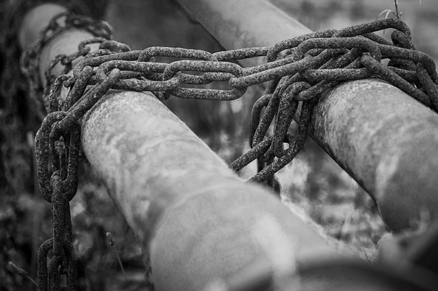 Connected with chains