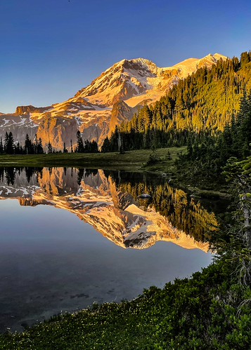 Aurora Sunset 4-2 by Lisa D Elliott, Wonderland Trail, Mt. Rainierashford washington unitedstates us